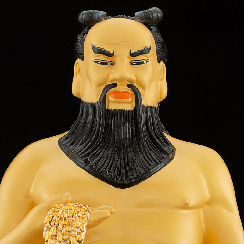 台湾鎏金纯铜炎帝神农氏炎黄人文始祖神农大帝摆件