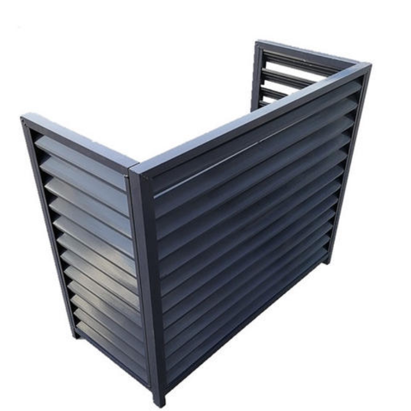 空调机罩铝合金防雨防暴暴晒百叶格栅中央调出室内新风系统