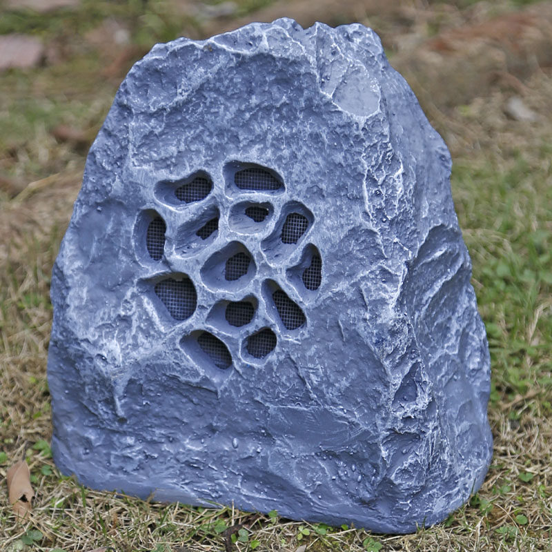 小草玻璃钢草坪音响音箱户外防水仿石石头公园工程解决方案