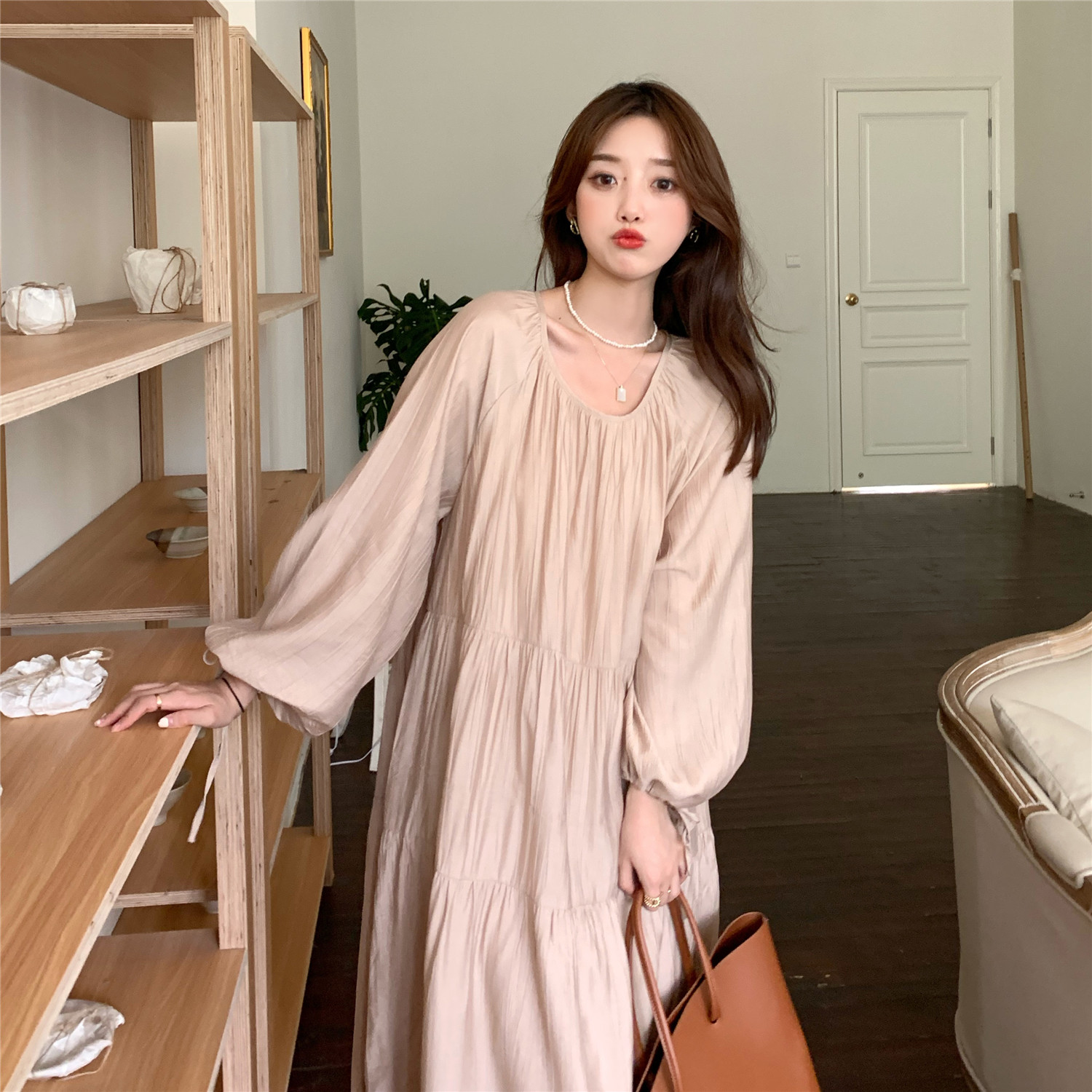 珊珊高个子175女装孕妇超长裙夏季到脚踝超长款宽松胖mm连衣裙子