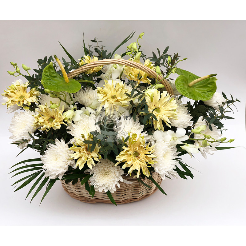 清明节扫墓同城北京祭祀供佛上坟哀思花篮手提追悼