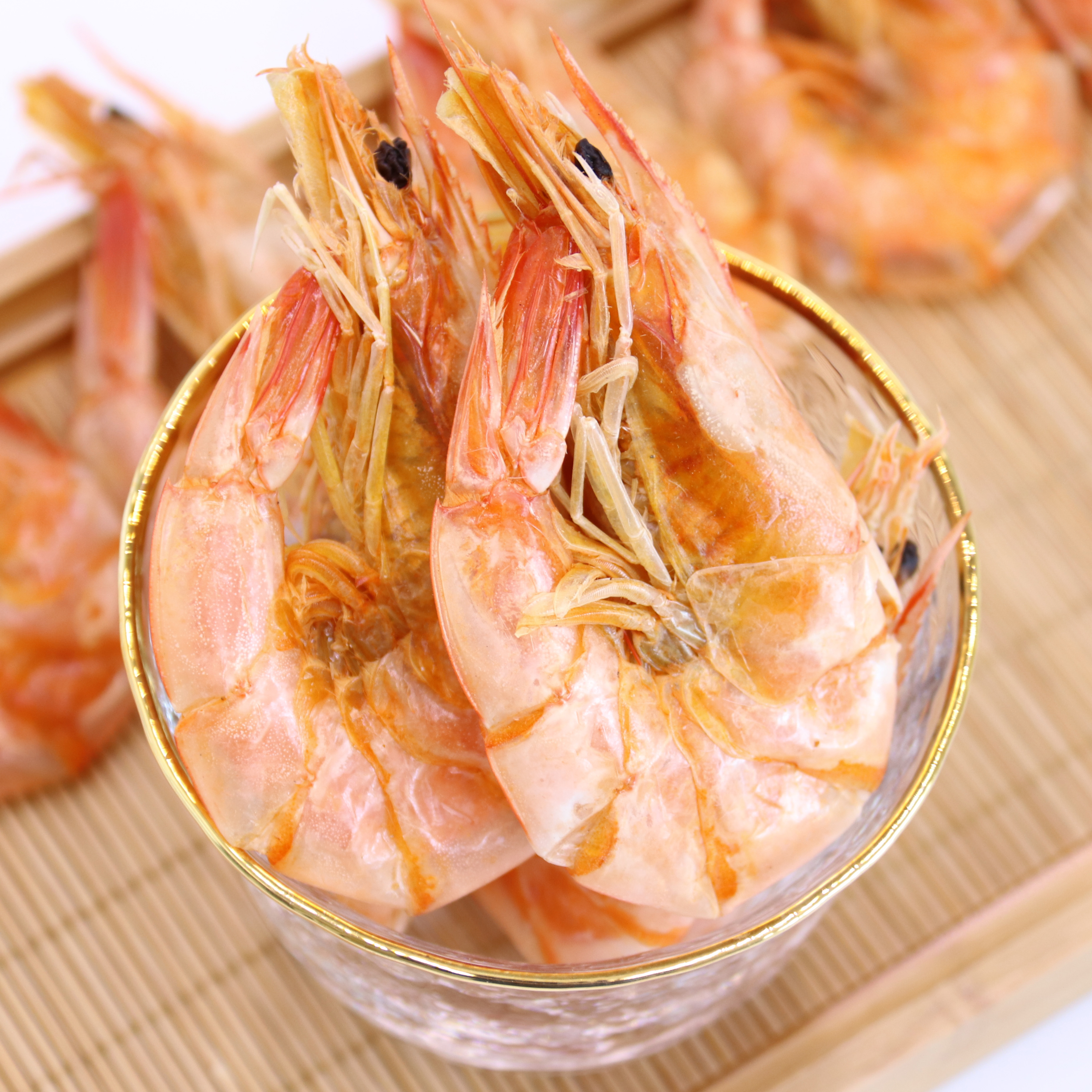 烤虾虾干即食干虾碳烤海鲜干货台州特产海对虾即食虾零食
