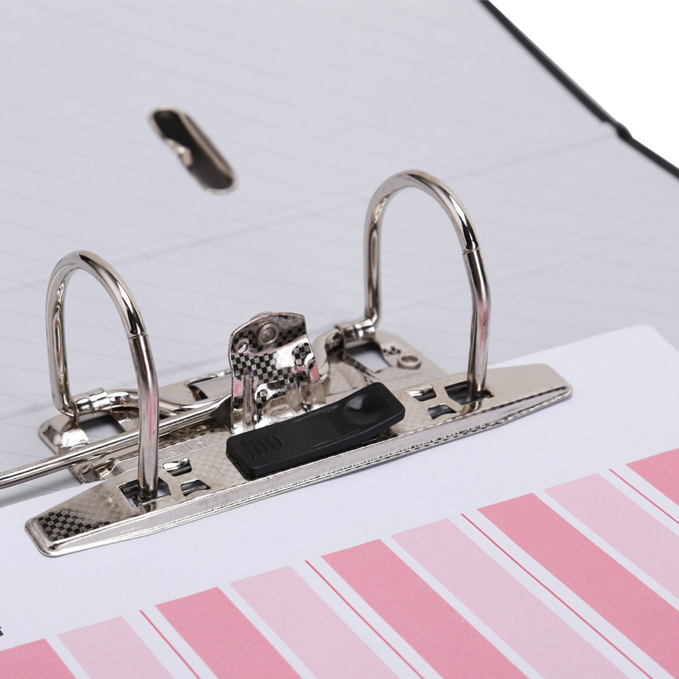 10个装得力活页打孔快劳夹a4两孔文件夹可配插页袋穿孔文档夹双孔三寸