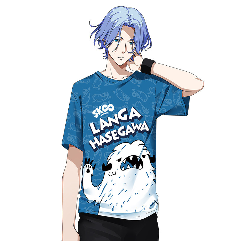 杰克前沿动漫无限滑板周边驰河兰加全彩短袖圆领动漫t恤