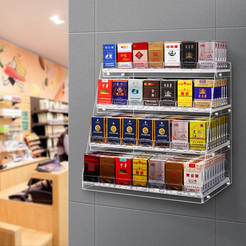 超市货架展示架烟架推烟器便利店烟柜展示柜烟架子挂墙式收银台