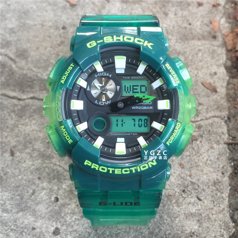 卡西欧gshock透明时尚手表男ga-110cr-4a/7a gax-100msa-2a/3a/4a