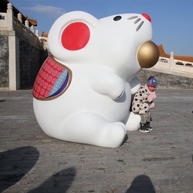 充气鼠年吉祥物 迪士尼米老鼠气模 春节灯光老鼠气柱新年财神模型