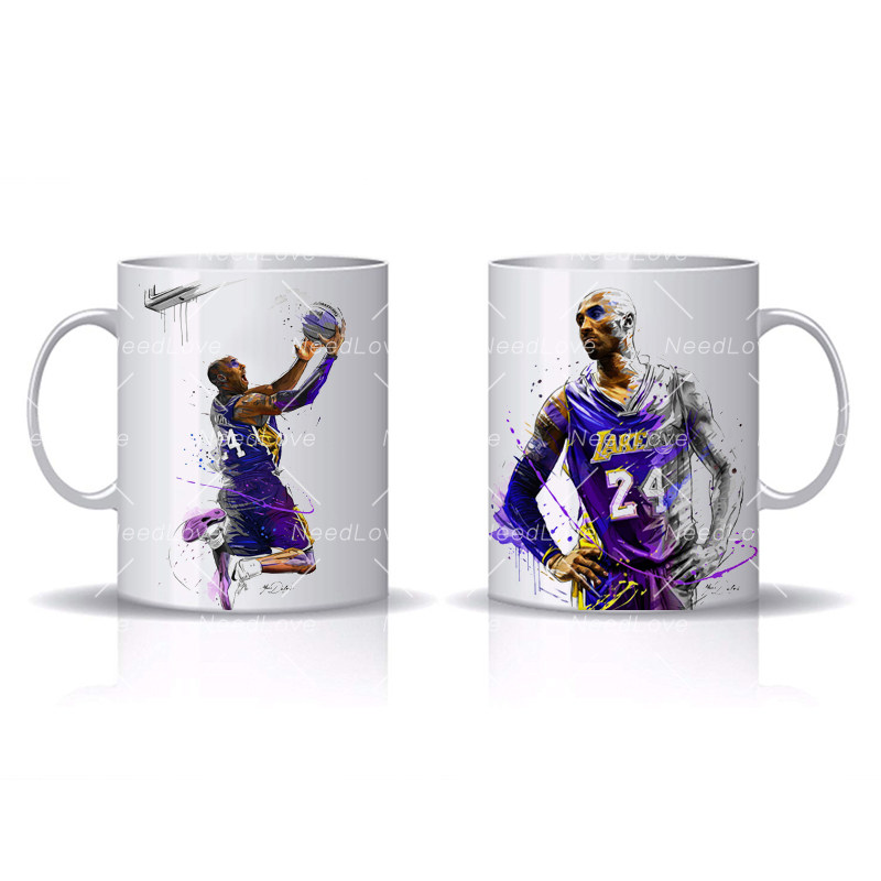 科比杯子kobe礼物网红篮球男篮情侣水杯纪念马克杯