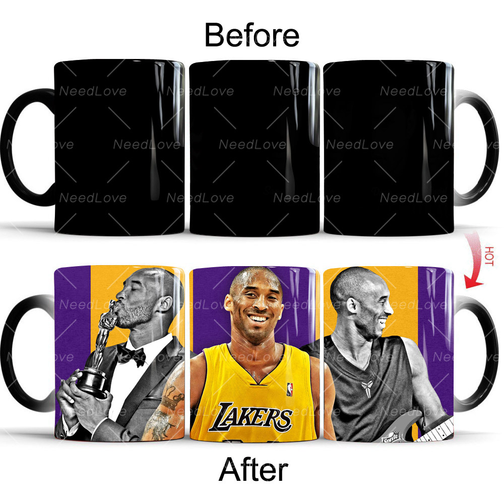 kobe篮球科比黑曼巴纪念品变色水杯杯子周边男生马克杯