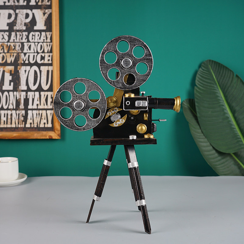 老式放映机模型7080年代怀旧物件复古道具摄影橱窗摆件