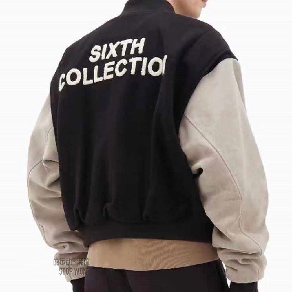 fearofgod第六fog6th运动休闲拼接棒球棉服运动茄克