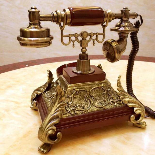 仿古电话机欧式电话机复古无线插卡电话家用固定有线座机古典电话