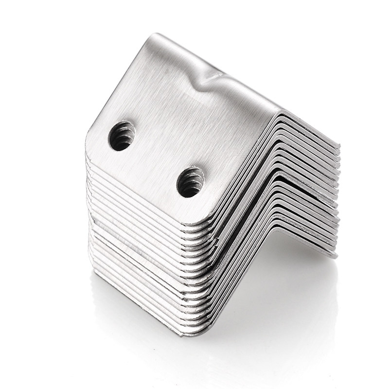 包邮不锈钢90度角码l型层板托连接件橱柜桌椅固定五金配件三角支