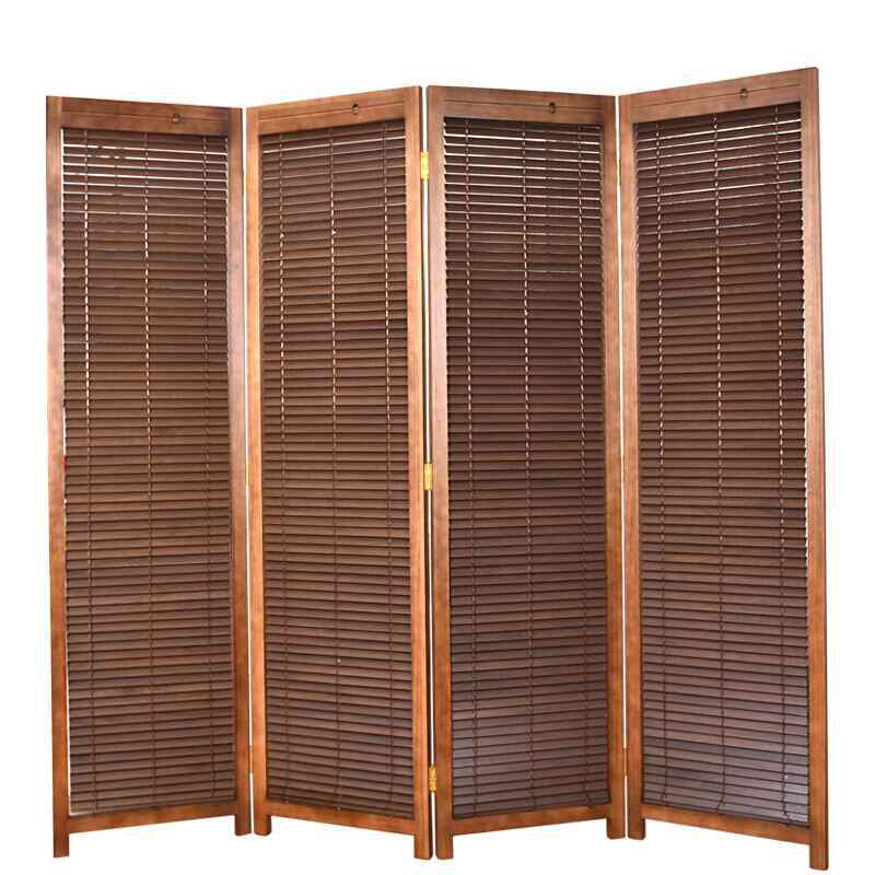 屏风折屏百叶隔断玄关实木办公室可移动客厅折叠屏风