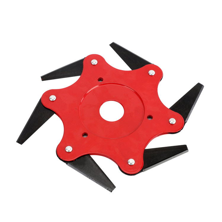割草草头新款割草机刀片打草机六叶刀打旋转锰钢割草机