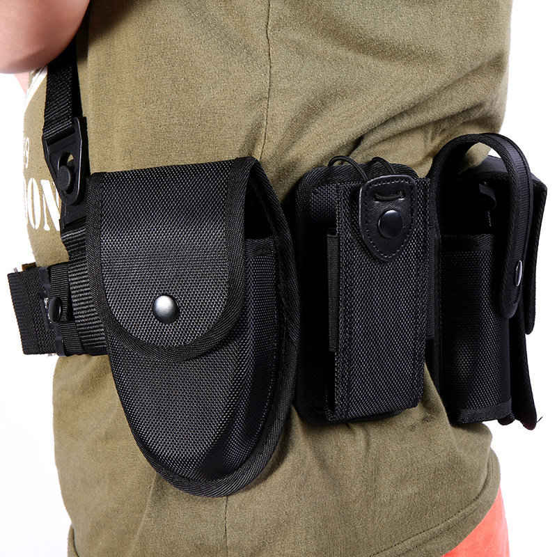 尼龙保安武装带八件套多功能腰带帆布巡逻单装备八大件腰带武装带