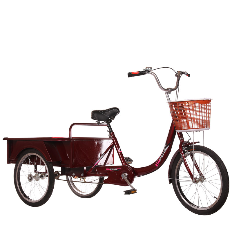 成人老年脚踏三轮车代步自行车脚蹬人力车小孩买菜车三轮车