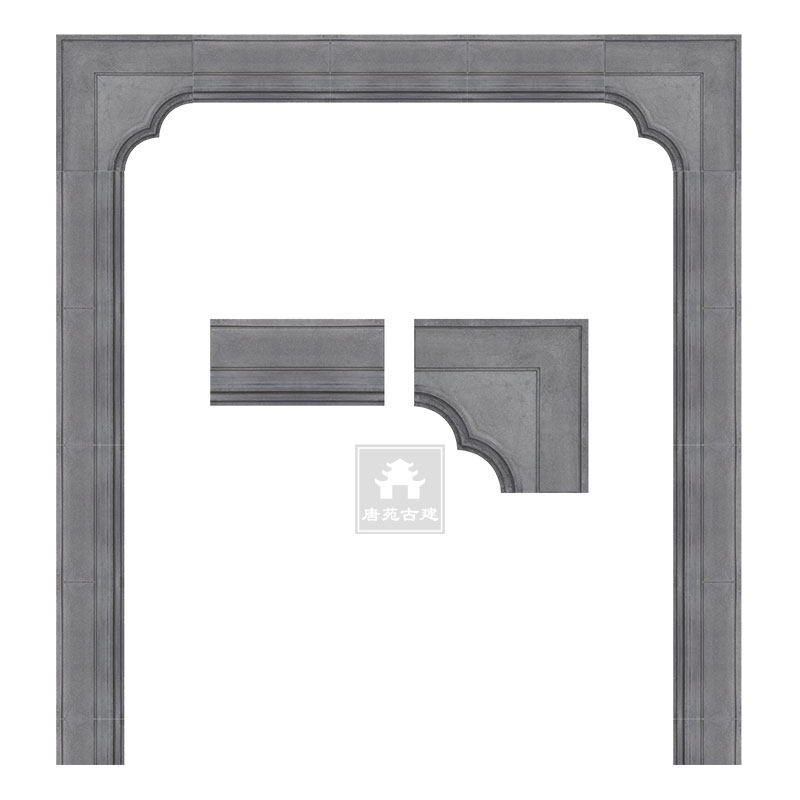 唐苑古建中式仿古装修墙线顶线茶楼门头边框门套线条包边装饰30cm