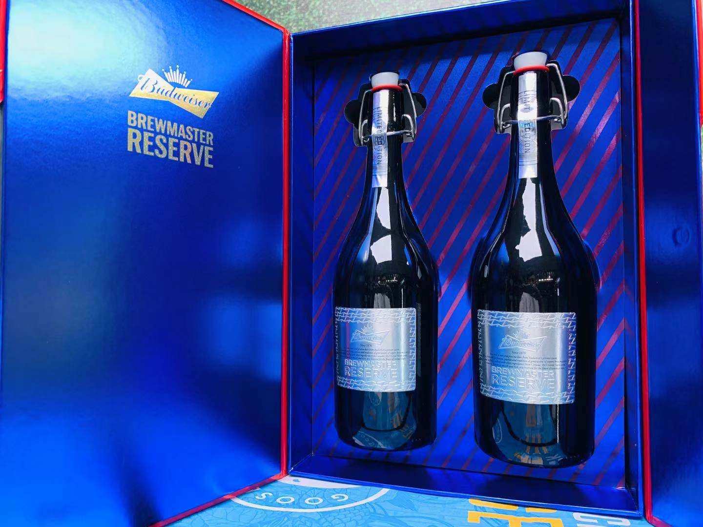 百威啤酒礼盒中秋大师臻藏啤酒节节日盒装798ml啤酒