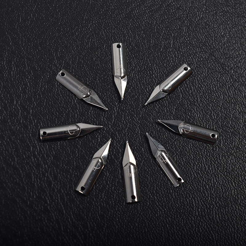 笔头原装正品钢笔尖大直美工三角尖包尖小05mm钢笔