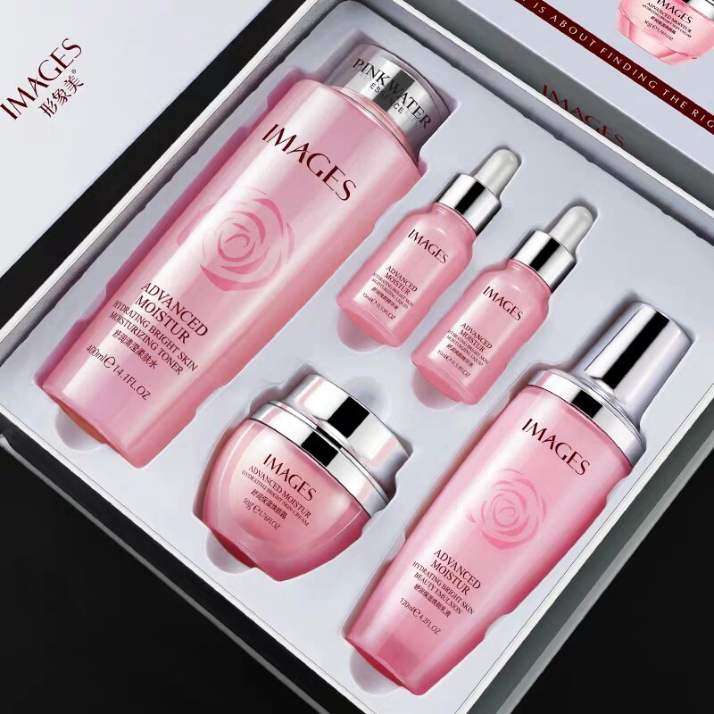 护肤形象美舒润保湿焕颜五件件套粉水补水收缩面部护理套装