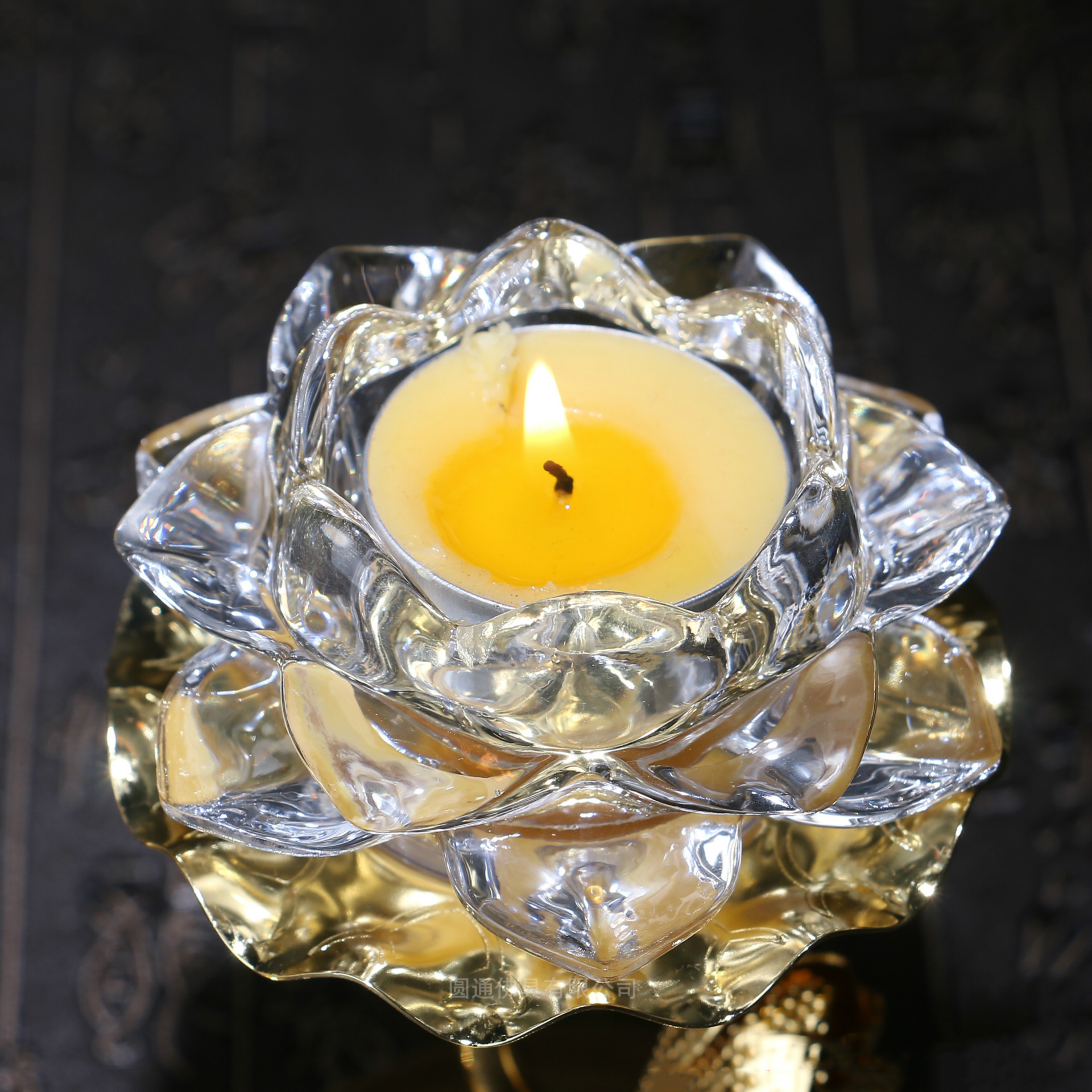 酥油莲花灯座佛堂供具家用长明长明灯灯架供佛酥油灯