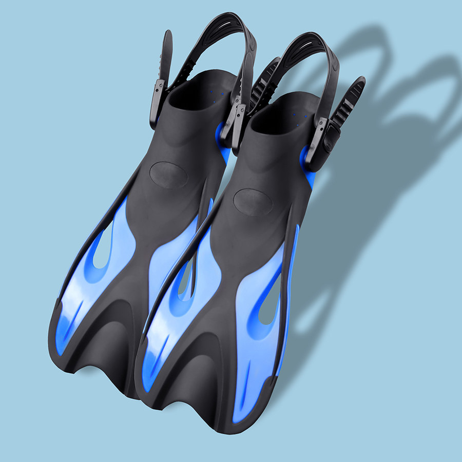 成人儿童游泳训练脚蹼专业自由泳潜水蛙鞋2445码脚蹼