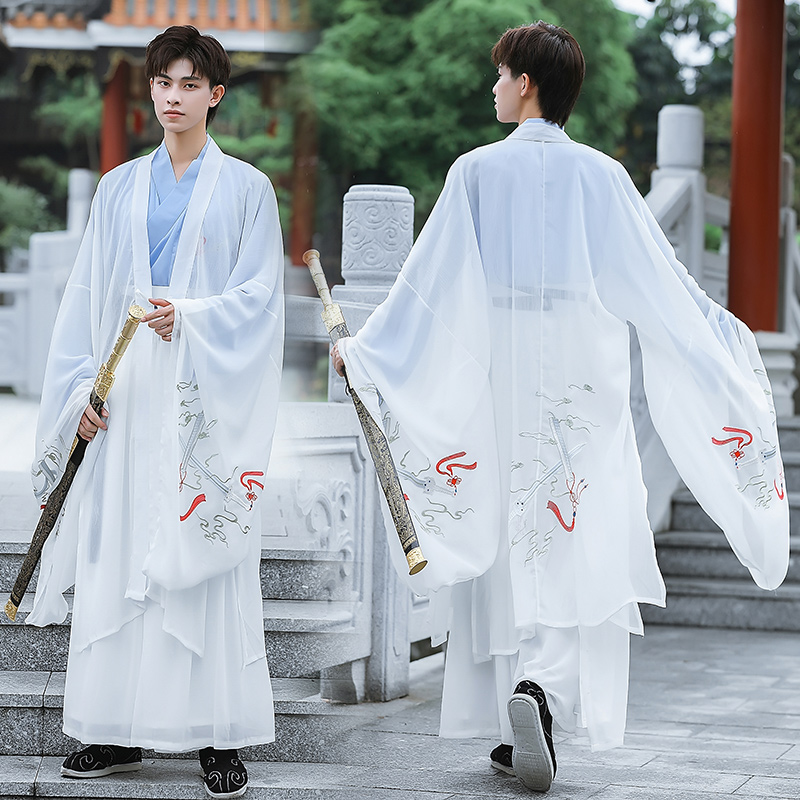 原创逍遥酒剑汉服男装中国国风武侠复古学生民族服装