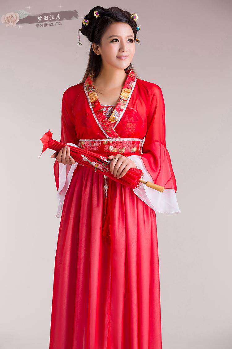 古装女装汉服唐装仙女服装贵妃舞台演出服表演公主裙汉元素中国风