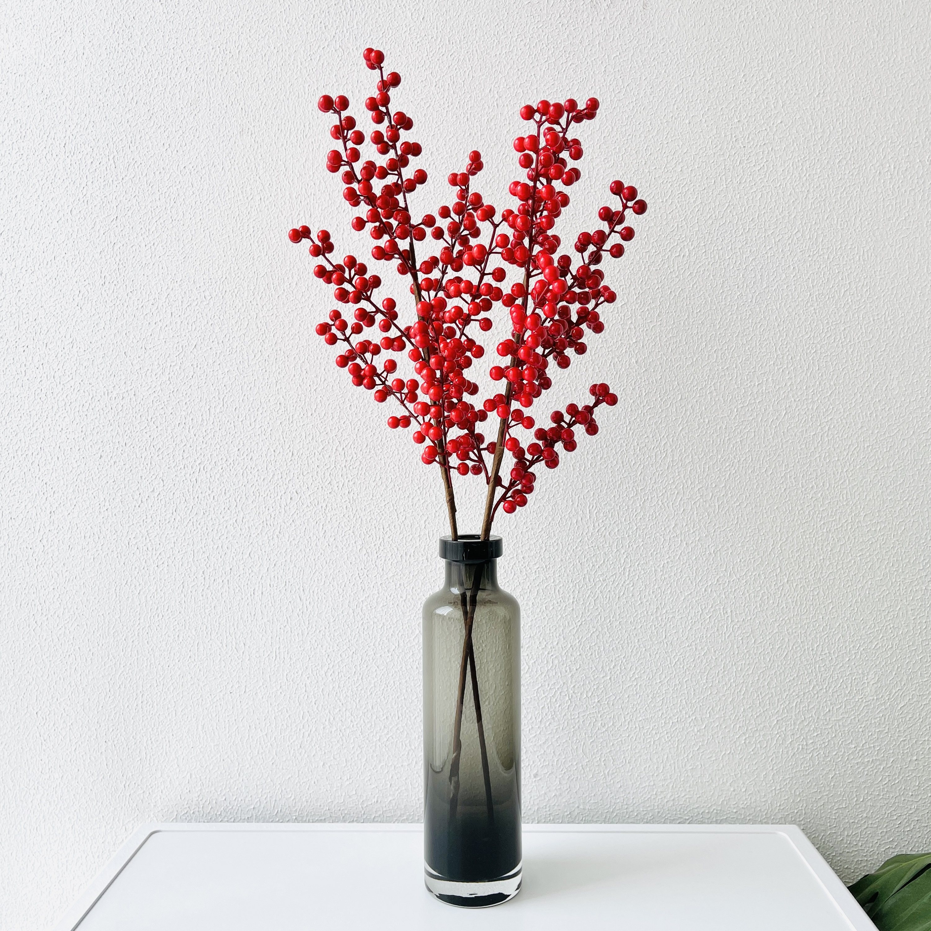 喜庆招财花束搬家送礼结婚花艺仿真浆果冬青仿真花