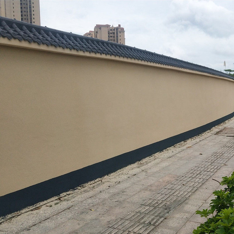 仿古一体双面围墙墙头压顶树脂塑料外院院墙石棉瓦