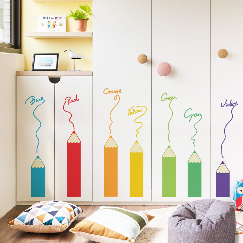 贴纸柜子自粘家具翻新衣柜装饰图案贴画橱柜墙贴