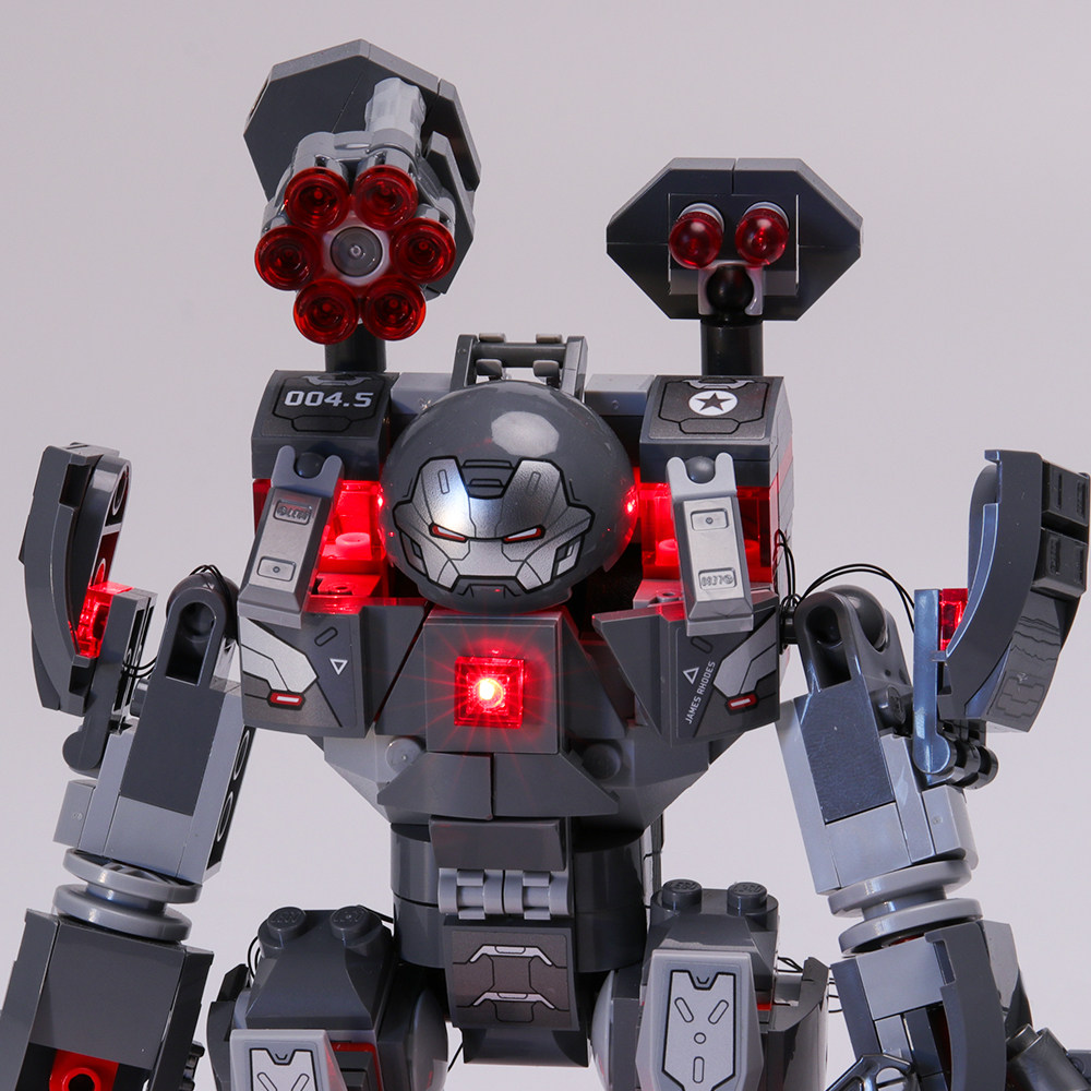 yeabricks适用乐高战争机器重武器机甲76124led灯饰组装建构