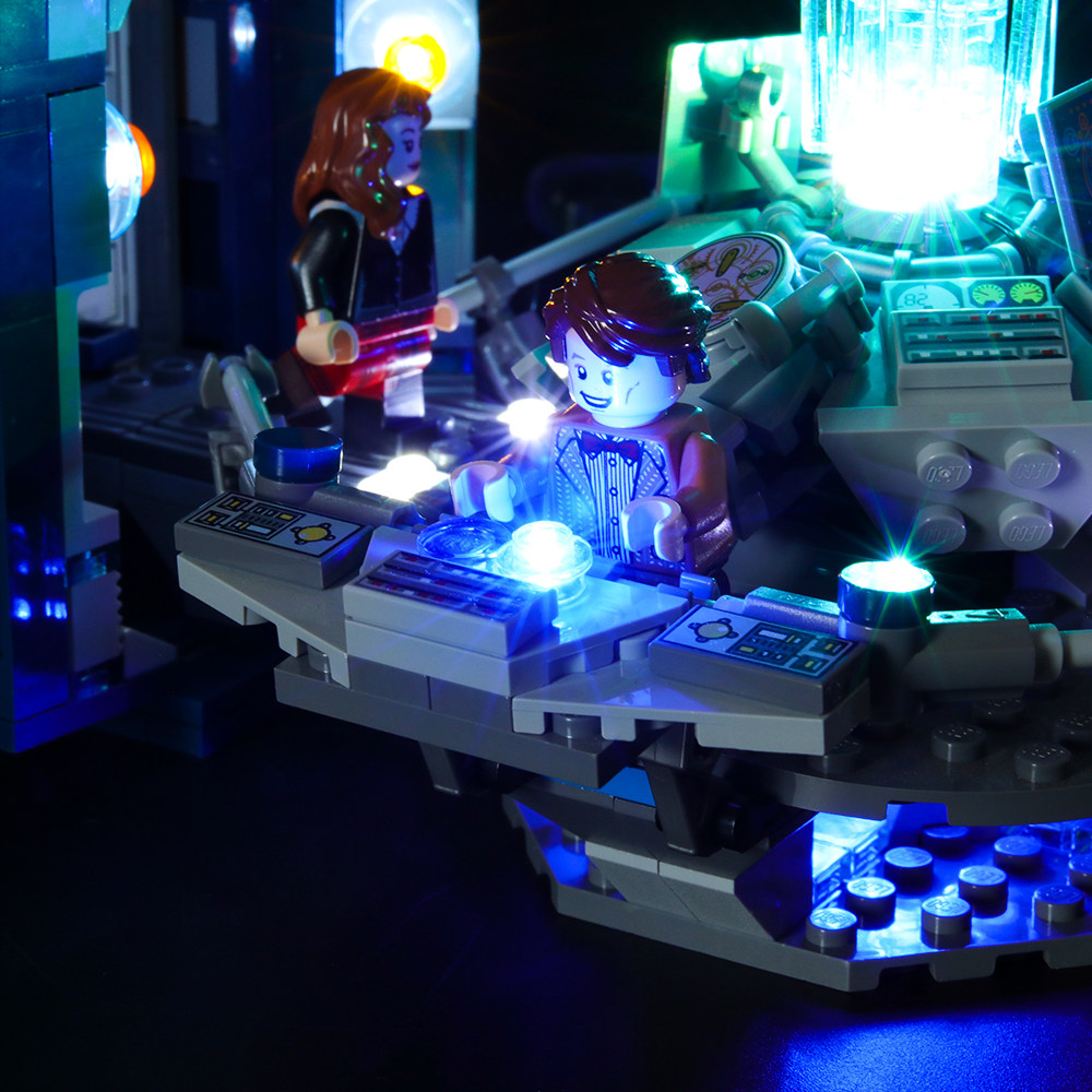 yeabricks适用乐高21304led灯饰ideas神秘博士拼装积木塑料积木