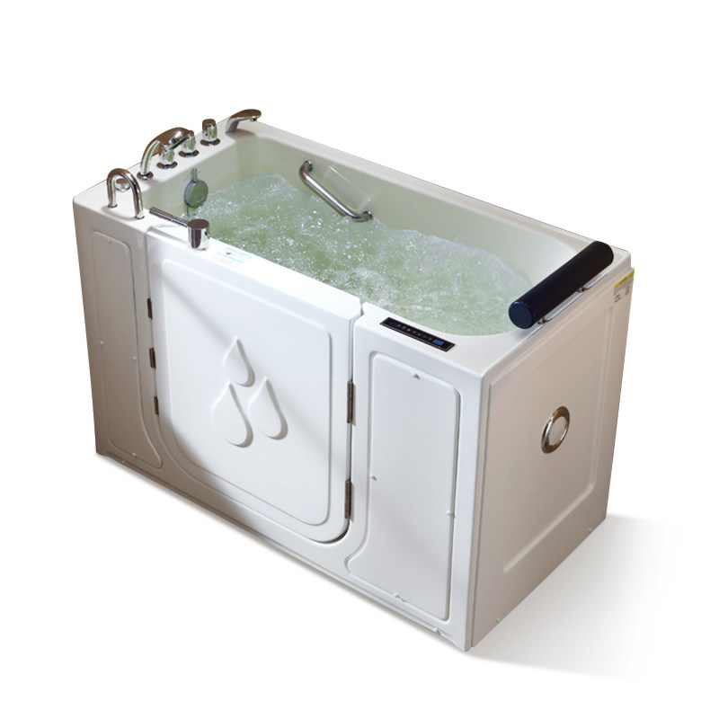 瑝玛老年人无障碍安全浴缸 步入式低门槛侧开门恒温加热按摩浴盆