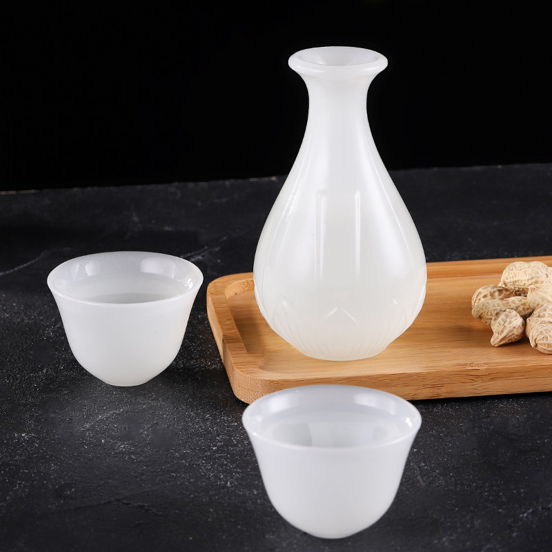 酒具白瓷用分酒盅清酒酒壶仿古酒器酒家玉瓷家用酒壶