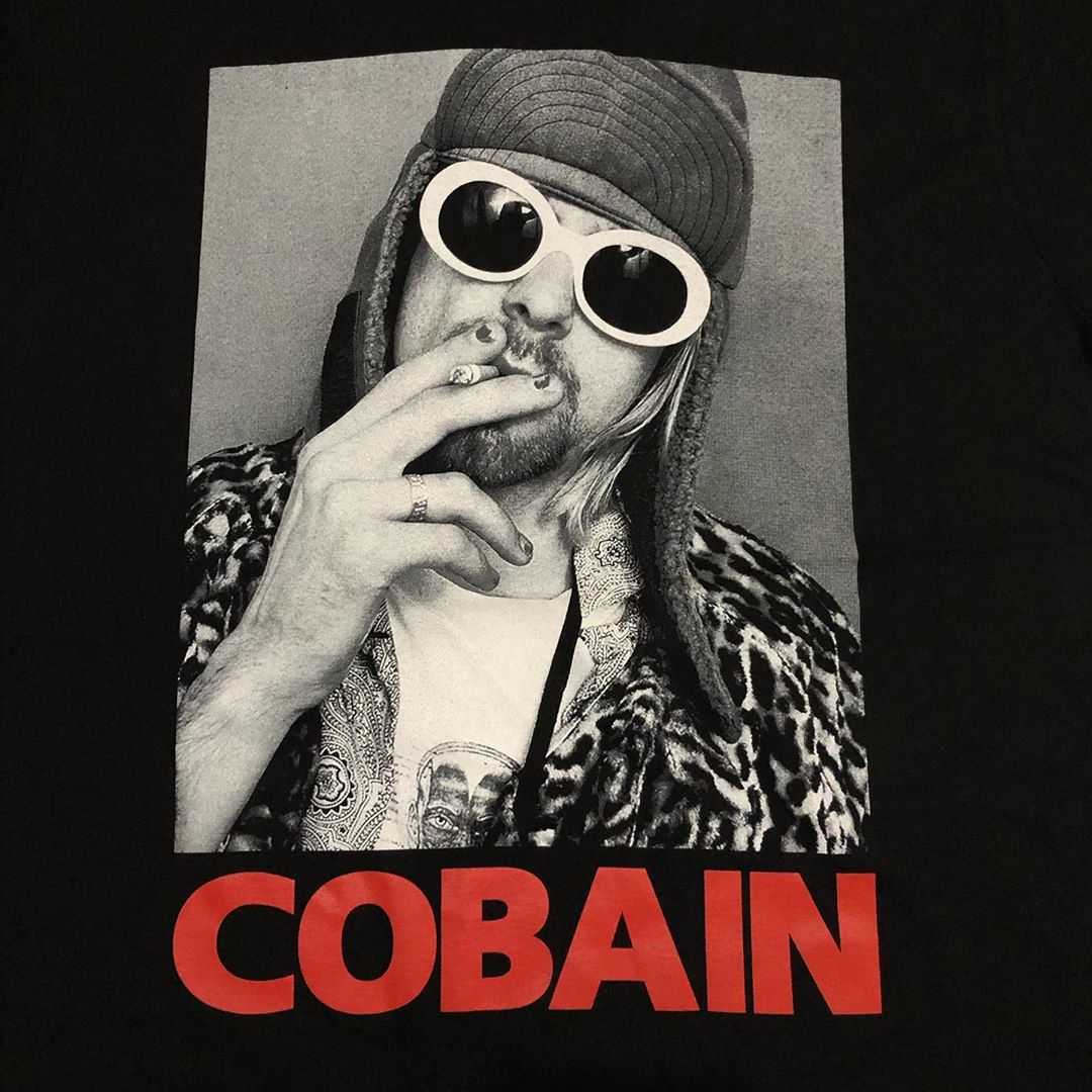 科特柯本cobain短袖男女情侣ins超火潮牌oversizet恤