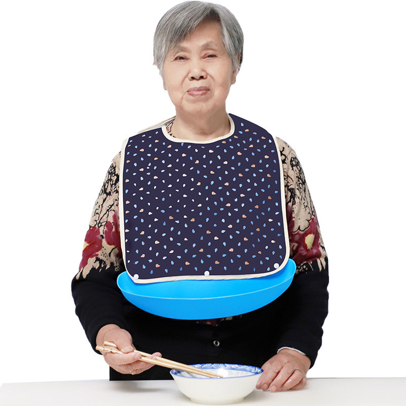 老人饭兜成人喂饭神器防漏口水围兜老年人吃饭食饭兜