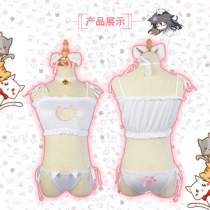 内衣猫咪镂空开胸动漫软妹性感少女可爱爱色cosplay女装