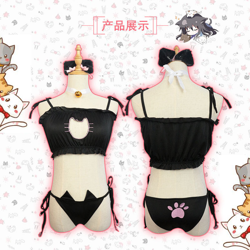 内衣猫咪镂空开胸动漫软妹性感少女可爱爱色cosplay女装