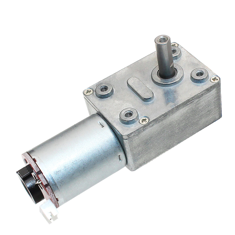 工厂直销gw4632370涡轮蜗杆直流减速马达霍尔编码器电机