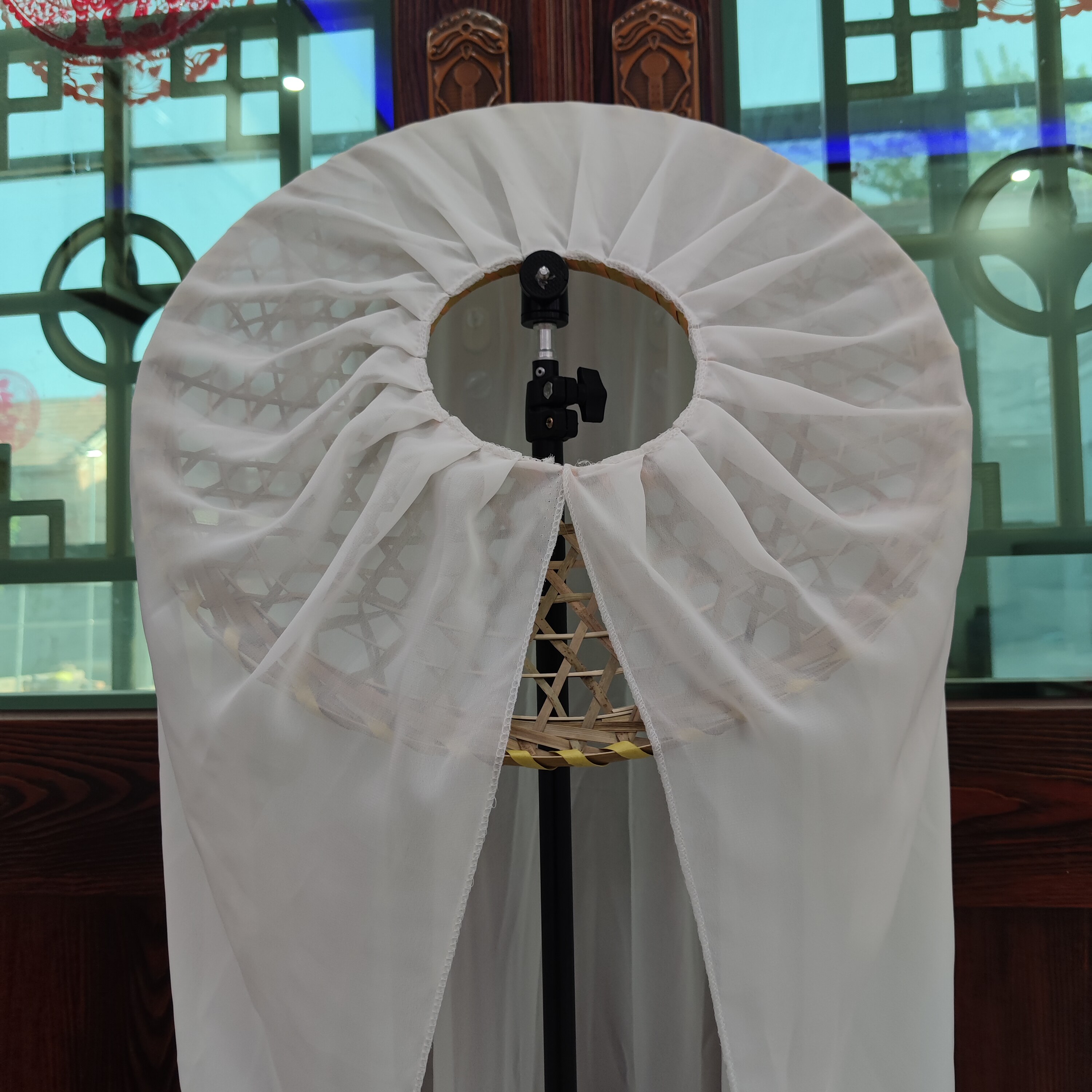 古风斗笠侠客帽子子女带纱汉服影楼幕篱超仙帽子