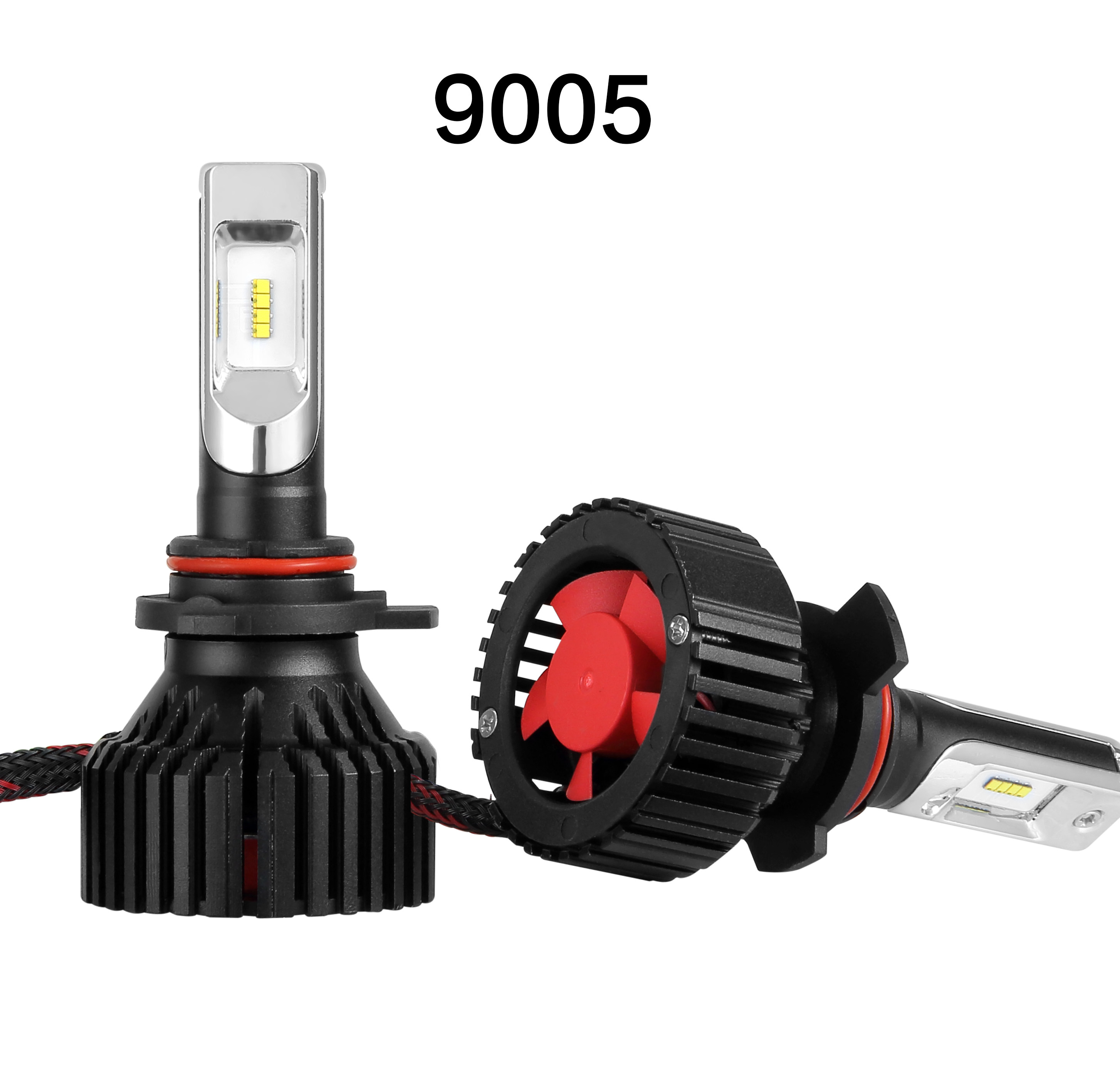 汽车led大灯h7h1h9h4h11超亮9012改装9005远光近光灯雾灯泡改装