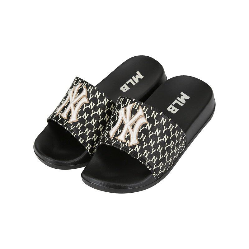 韩国正品mlb拖鞋男凉拖女外穿夏季新款ny一字拖