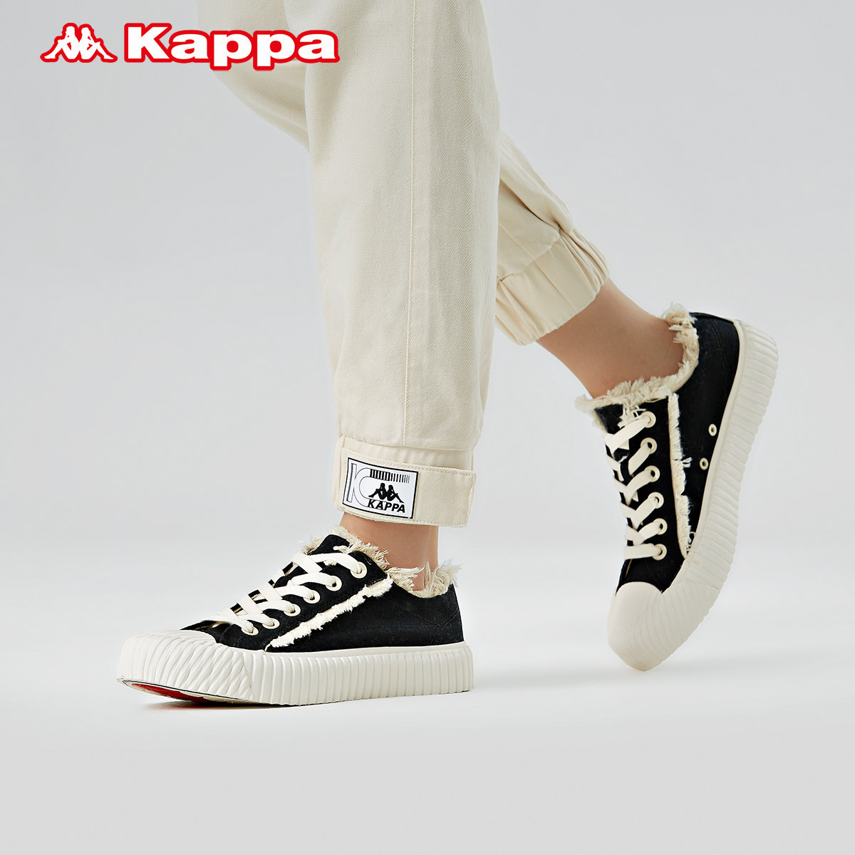 kappa卡帕串标帆布鞋2020新款情侣男女低帮板鞋帆布鞋