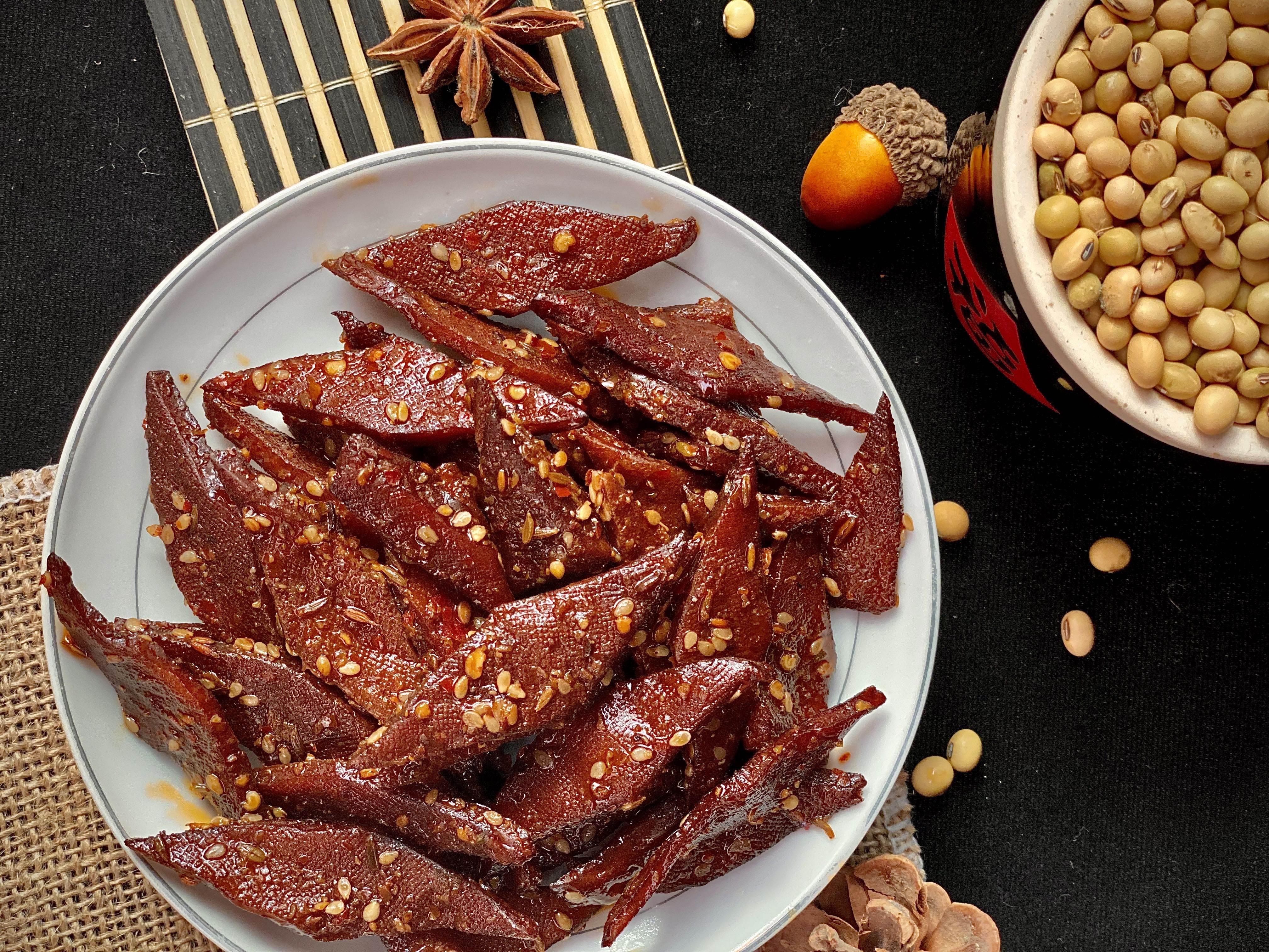 湖南平江手工豆干好吃麻辣网红豆腐干辣味无添加豆腐干