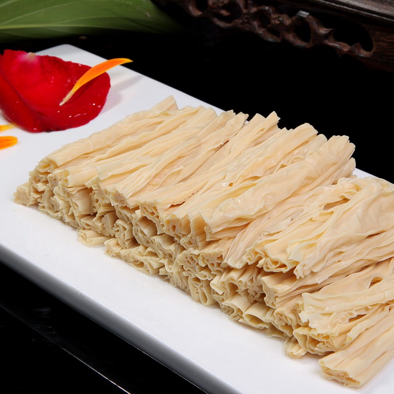 优质腐竹干货农家自制纯手工油豆皮豆腐皮400g做辣条凉拌火锅