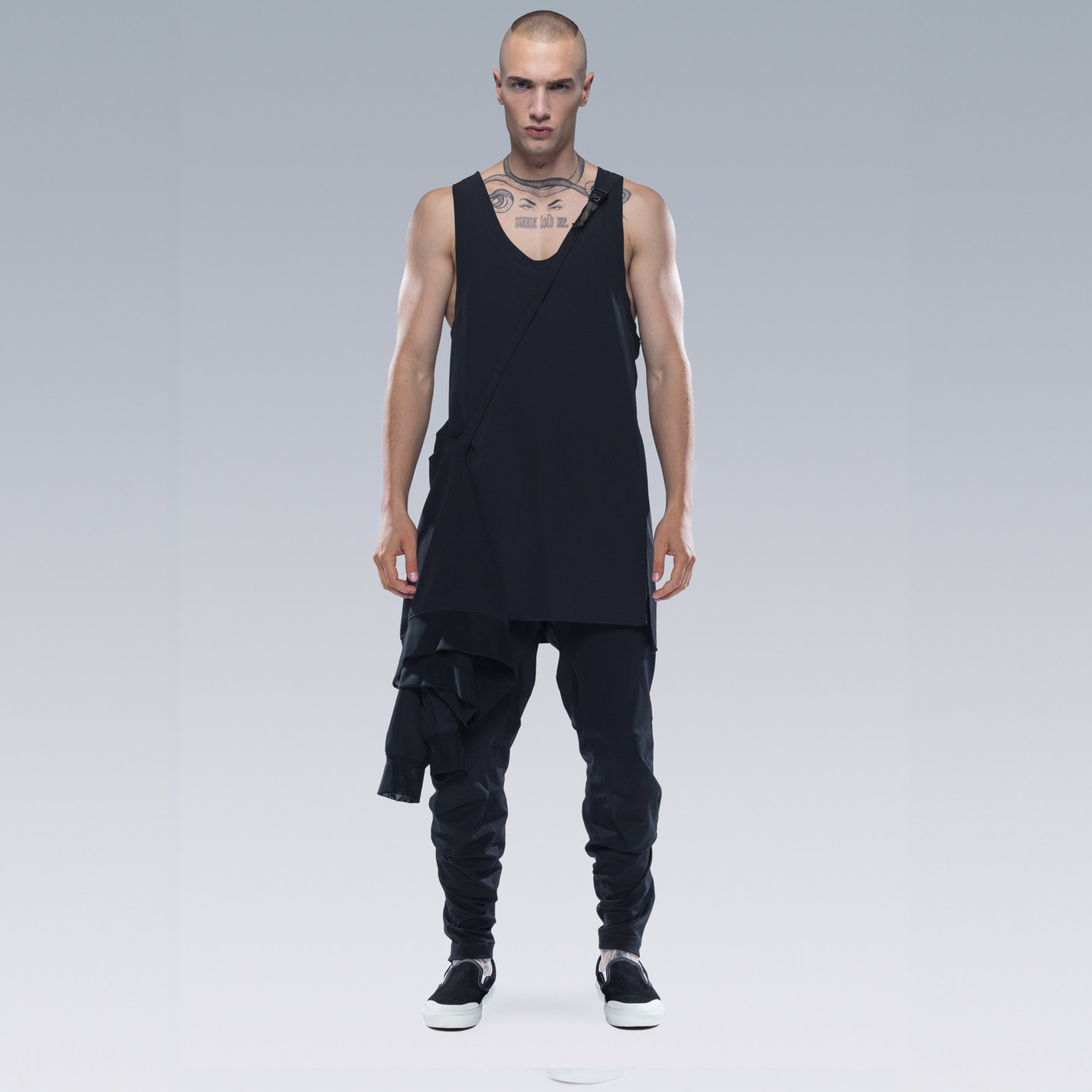 acronyms21-ds机能多功能卫衣防水全天候暗黑连帽套头卫衣大码男