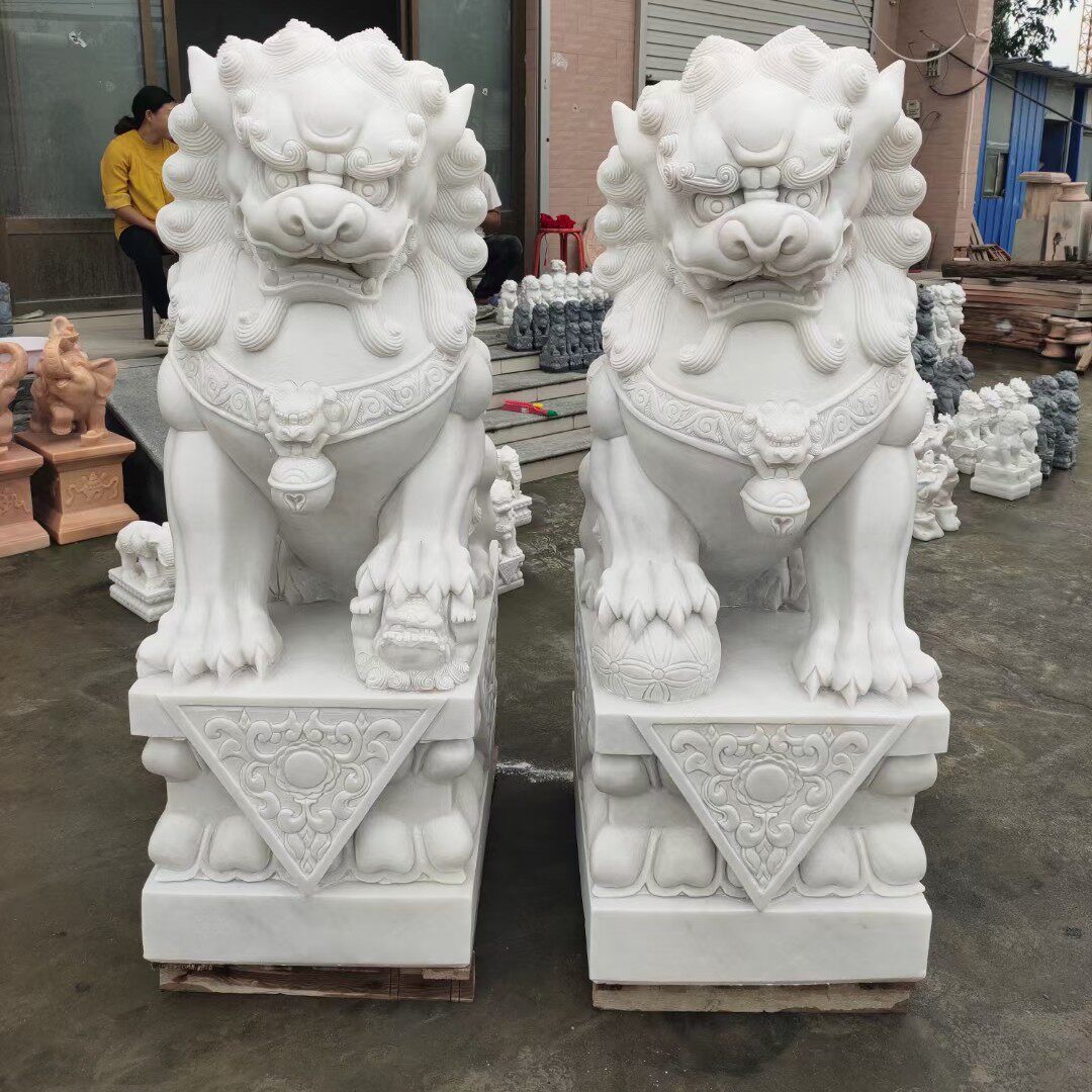 石雕大型门口宅门庭院镇别墅家用中式青石石狮子石雕