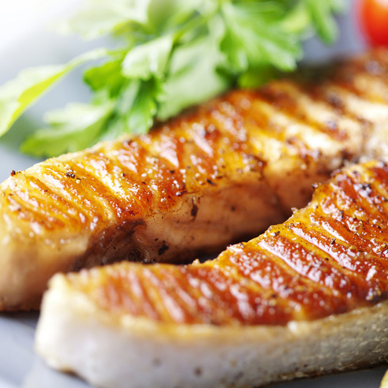 三文三文鱼鱼排轮切500g新鲜冷冻中段鱼扒海鲜三文鱼